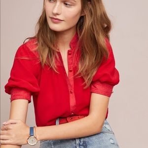 NWT Maeve puff sleeved dress shirt Size 4